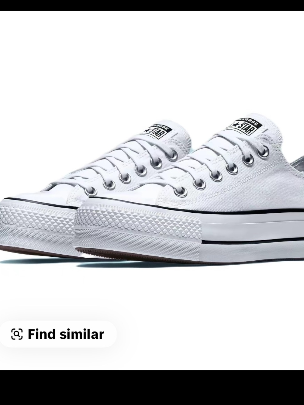 Converse White Low-Top Platform Sneakers